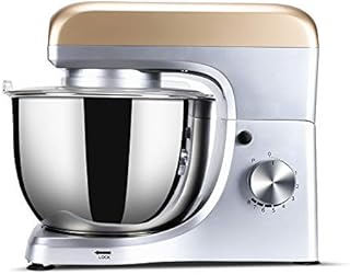 WLGQ Batteur sur Socle électrique, 1000W, 8 Vitesses Mélangeur à tête inclinable Cuisine Mélangeur électrique sur Pied avec Fouet/Crochet pétrisseur/Batteur Plat/Bol en Acier Inoxydable, ba