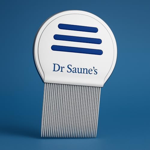 Image of Dr Saune's Lice Removal Comb | Reusable Hair Grooming Tool | Fine Teeth for Scalp Hygiene | Manual Nit & Debris Removal | For Kids & Adults (Lice-comb)