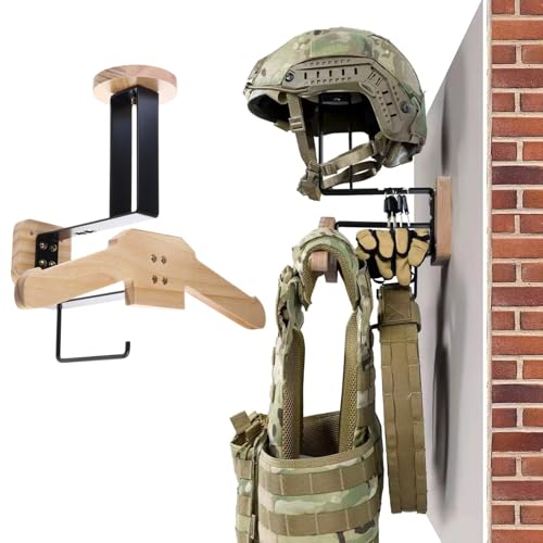 Soporte de pared para casco y equipo de ciclismo o esquí negro 3