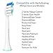 Replacement Brush Heads Compatible with Philips Sonicare Toothbrush HX6250,HX6530,HX6730,HX6930,Fit for 2 Series Plaque Control,3 Series Gum Health,FlexCare,HealthyWhite,EasyClean, 8 Pack