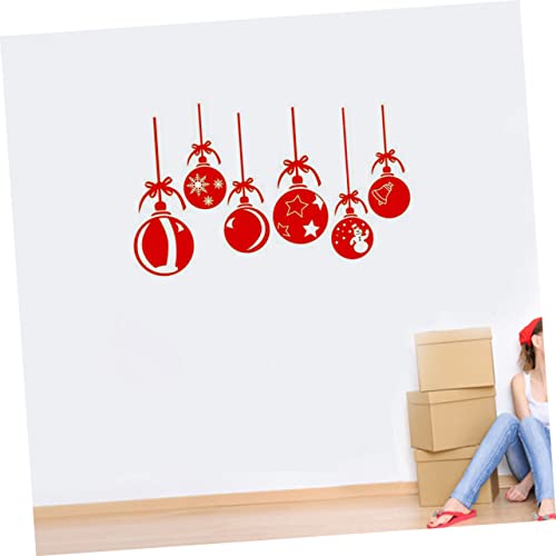 Gatuida 4 Pcs Janela De Natal Se Apega Pano De Fundo Da Festa De Natal Decalques Da Janela De Natal