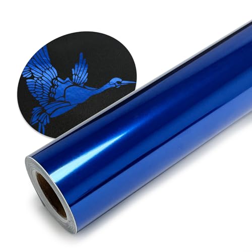 WRTUUED Royal Blue Metallic Foil HTV Vinyl Roll - 12