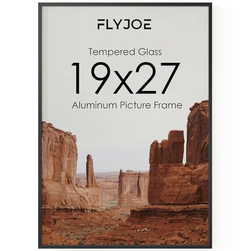 FLYJOE 19x27 Metal Picture Frame - Black Aluminum Picture Frames