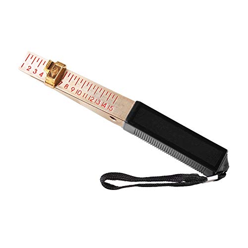 VidFair Regla de ingeniería de 150 x 15 x 17 mm con forma de cuña Vernier de 1 mm ~ 15 mm para puerta de incendios, herramienta de inspección de ingeniería para casa, inspección de ingeniería (0,5 mm) Cover