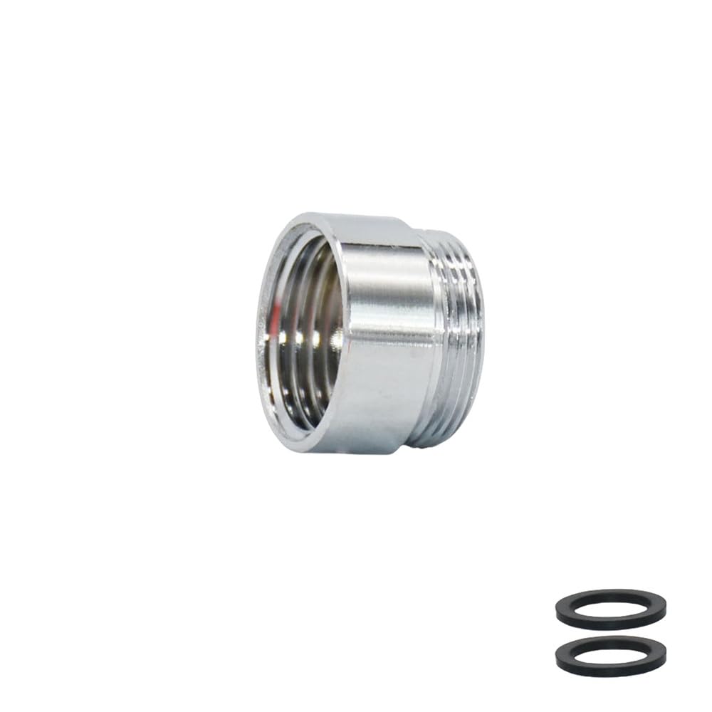 Piezas de latón Plateado 1/2 x M16 M18 M24 M28 Conector roscado Macho Hembra para Grifo, reparación de grifos de jardín, 1/2 a M18