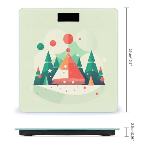 Báscula digital plana Landscape Flat Simple para baño miniatura 2