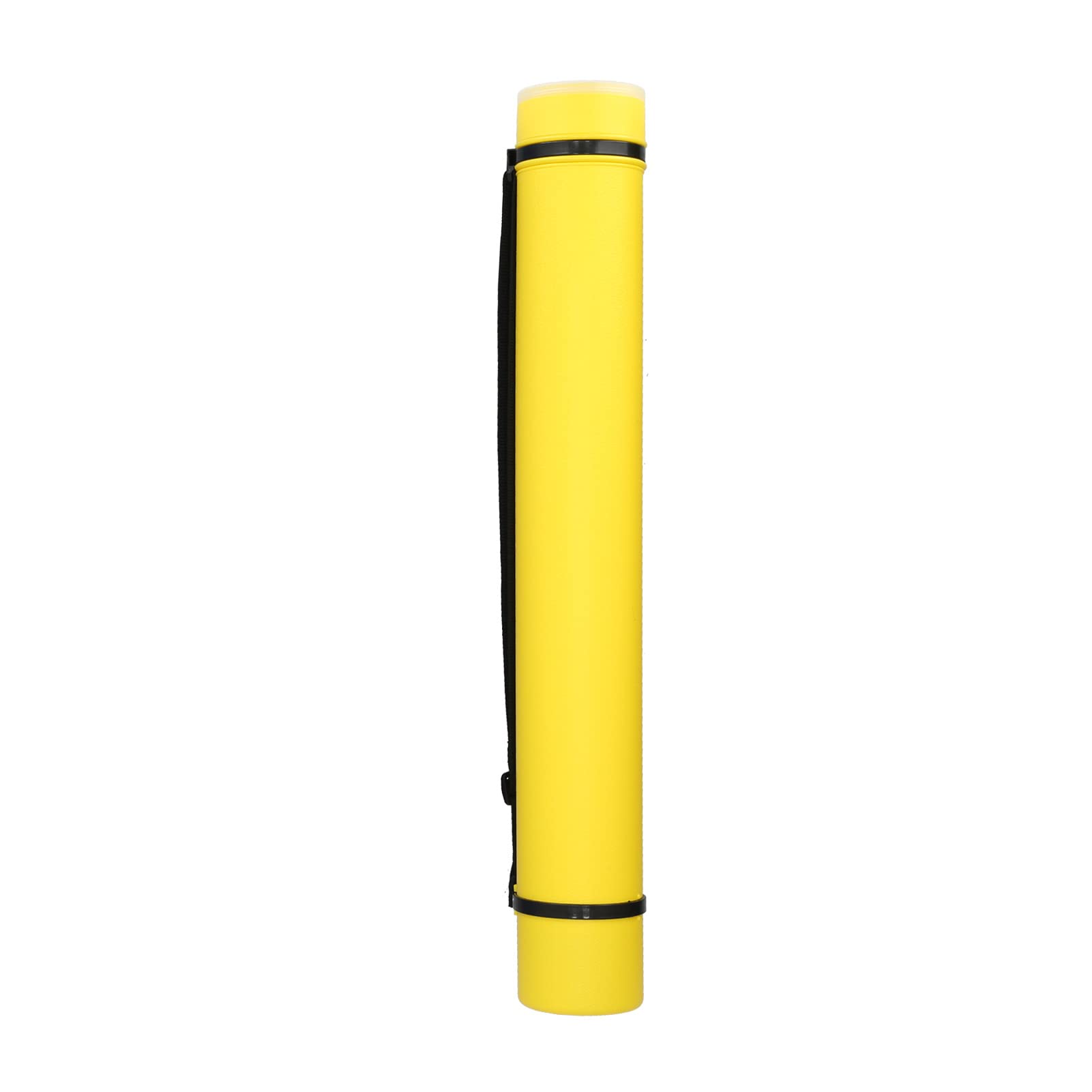plplaaoo Tubo para carteles, tubo para carteles para documentos portátil, antigolpes, impermeable, de gran capacidad, expandible, para almacenamiento, plástico, de 24,6 x 3,3 pulgadas a (Amarilla)