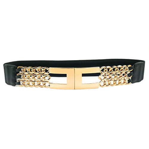 Preisvergleich Produktbild MixYourBeauty Damen Gürtel Einheitsgröße, Schwarz Einheitsgröße