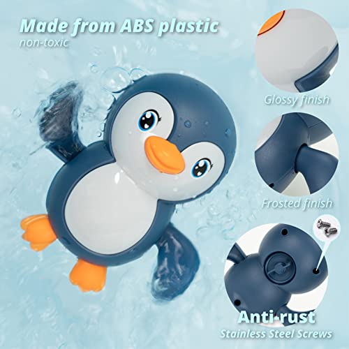 Duckboxx Xx Bath Toys Wind Up Backstroke Swimming Penguins For Kids 18M+ (Blue) #TOP3