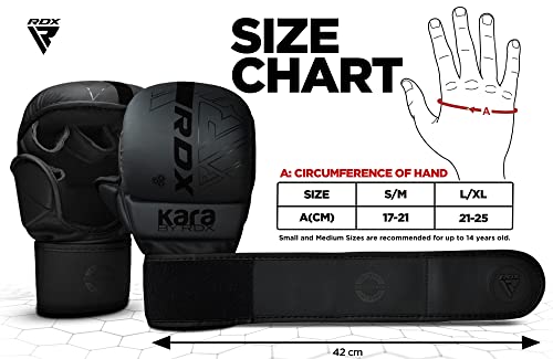 Rdx Mma Gloves Sparring Grappling, Hybrid Open Palm Martial Arts Mitts Men Women, Maya Hide Leather Wrist Support, Cage Fighting Combat Sports Boxing Glove Training, Muay Thai, Punching Bag Kickboxing #TOP5