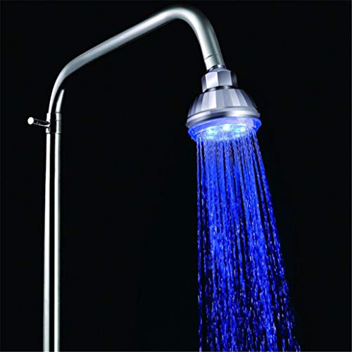 HTNBO Adjustable Automatic 360° 7 Color LED Colors Change Showerhead Facut Home Bathroom Decoration
