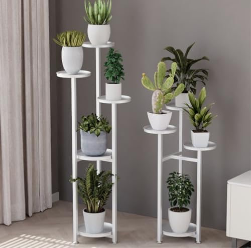 Support à fleurs blanc d'angle intérieur pour sublimer votre décoration de maison