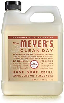 Mrs. Meyer's Clean Day Liquid Hand Soap Refill, Oat Blossom, 33 Ounce (Pack of 1)