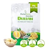 DARLAC FARMS Freeze Dried Durian Bites 60g 2.12 Oz (0.7 Oz x 3 Counts), Premium Organic Crispy Crunchy Natural Healthy Fruit Snacks for Kids & All Ages, No Sugar Added