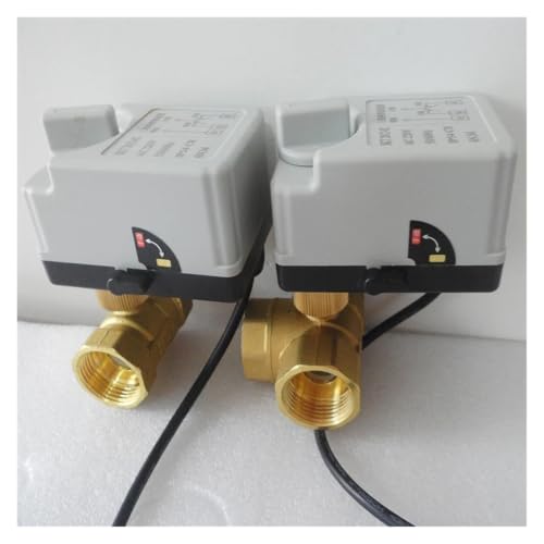 Válvula de bola motorizada de 3 vías DN15 DC12V/24V para actuadores eléctricos 8