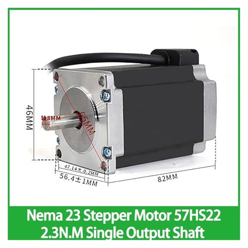 Moteur pas à pas Nema 23 haute précision 57HS22 axe 8mm - 3