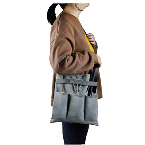 Schoudertassen Garden Tool Bag Waterdichte Canvas Garden Tool Diagonal Tote Bag Kit Green - Image 8