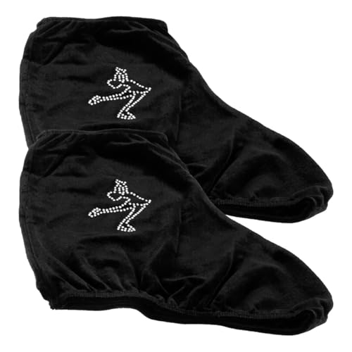 Fundas para botas de patinaje sobre hielo MAGICLULU de poliéster negro