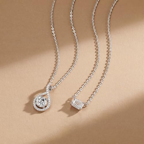 Agvana Eternal Radiance 0.43-1.25 Ct. Tw. Lab-Grown Diamond Infinity Pendant Necklace in Sterling Silver (D-E Color, VS Clarity) Fine Jewelry for Women Anniversary Birthday Gifts for Her, 16-18" Chain4