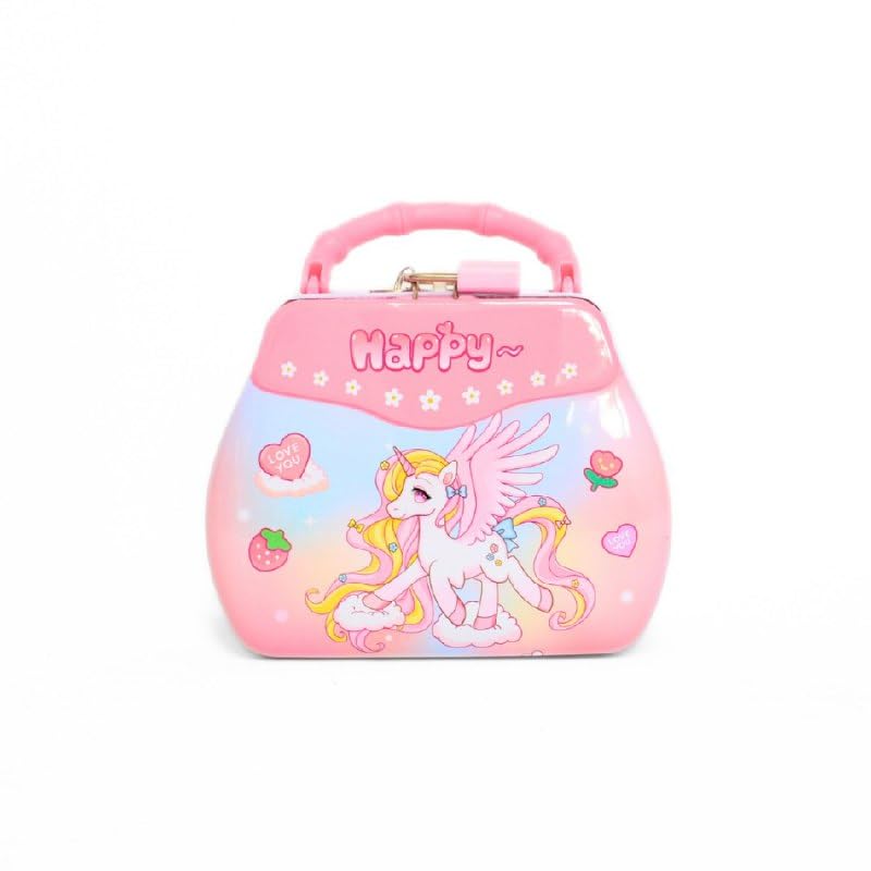 Image of Sajani Cute Cartoon Creative Portable Piggy Bank, Money Saving Box with Combination Lock, Mini Coin Bank Gifts for Boys and Girls, Best Return Gifts for Kids (Pack of 1) (Handbag)
