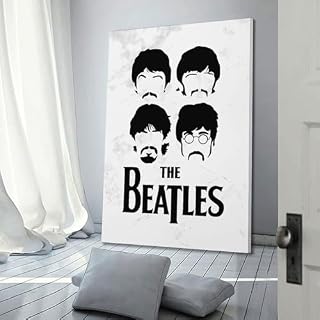 Poster de minimalisme des Beatles sur toile – Impression d’art moderne pour chambre à coucher – 20 x 30 cm - Les Beatles, Paul McCartney, John Lennon, RIngo Starr, George Harrison Poster de minimalisme des Beatles sur toile - Impression d'art moderne pour chambre à coucher - 20 x 30 cm – Image 3