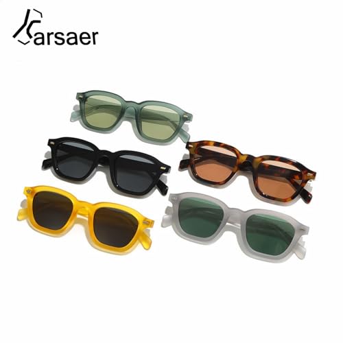 Image of Karsaer Sunglasses for Men Women Square Frame Classic UV Protection Driving Glasses E1218