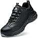 Zapatos de Seguridad para Hombre Mujer Calzado de Seguridad Antideslizante Comodo Zapatillas de Trabajo con Punteras de Acero Transpirable Negro 43
