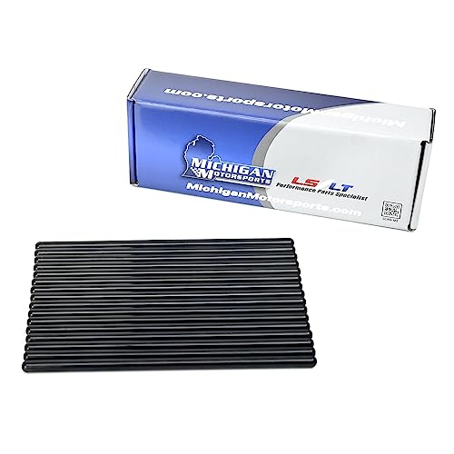 Image of Michigan Motorsports 7.400 inch Chromoly LS Pushrods | Stock Length 5 /16 inch Diameter | Fits 4.8L 5.3L 5.7L 6.0L 6.2L LS1 LS2 LS3 LS6 L76 L92 L99 LQ4 LQ9 L33 LSA