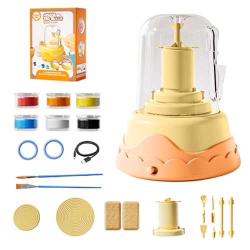 Pottery Kit Beginners Wrap N Share con torno compacto para modelar sin manchar 5