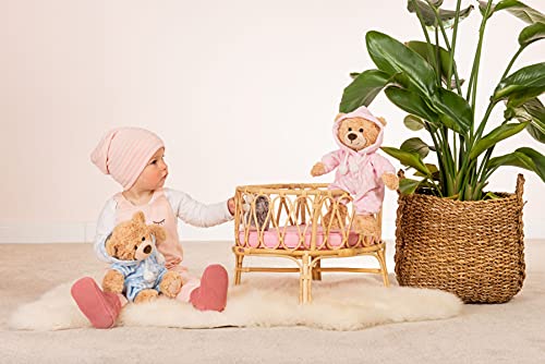 Teddy Hermann 91386 Teddy-Bär Schlafanzugbär rosa 30 cm, Kuscheltier