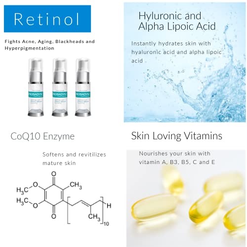 Rosadyn Rosacea Treatment Serum For Face Redness And Hydrating Eye Crème W/Manuka Honey | Set Of 2 Sensitive Skin Facial Care Products #TOP6