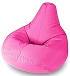 Beautiful Beanbags - Highback Beanbag for Kids - Indoor/Outdoor Lounge Chair - Water Resistant - 35 Inches - Manufactured in UK - Pink