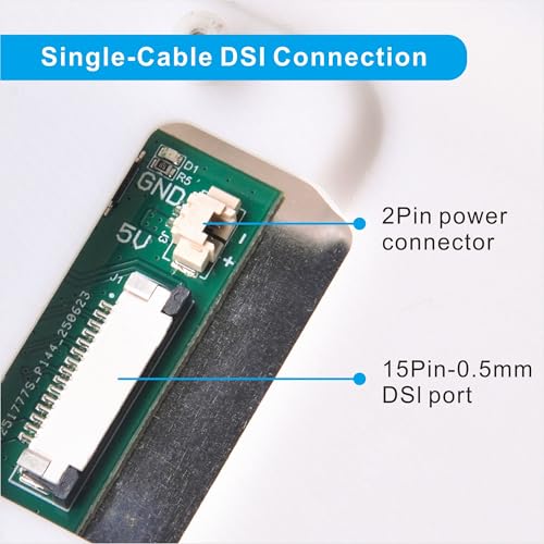 Image of OSOYOO 7 inch DSI Touch Screen 720x1280 IPS Display, DSI Power & Video (No Extra Cables), Portrait /Landscape Rotatable Bare Screen for Raspberry Pi4B /3B+ /3B /3A+ /5