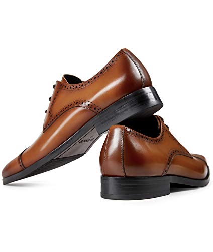 GIFENNSE Men's Dress Shoes Classic Calfskin Leather Wedding Oxford Formal Shoes4