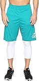 adidas Performance Men's Basketball Crazylight Shorts, Equipment Green/White, Small