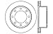 StopTech 128.65071R Sport Cross Drilled Brake Rotor; Rear Right