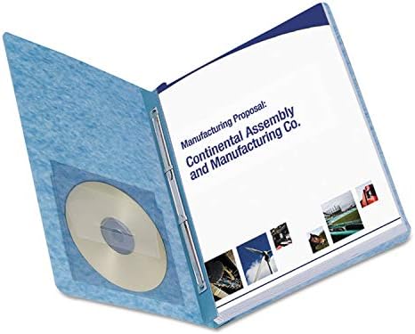 Miniatura 3 de Smead PressGuard 81052 - Cubierta de informe, cierre lateral de punta de metal con compresor, capacidad de 3 pulgadas, tamaño carta, azul, 25 por