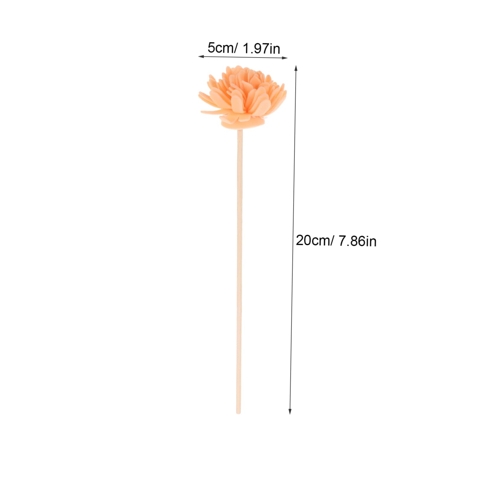 FOMIYES 12pcs Flower Diffuser Sticks Flameless Diffuser Realistic Decorative Flowers Safe and Prolonged Scent Release for Home Fragrance