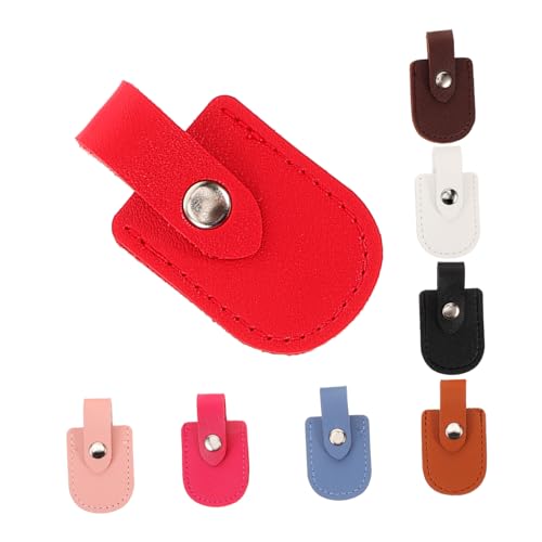 KALLORY 8pcs Nail Scissor Pouch Scissor Bag Soft Pu Cover for Nail Clippers Cuticle Scissors