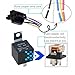 Losato JD1914 12V 40A 5-Piece Automotive Relay with Interlocking Harness Receptacle Holder, 5-pin Relay Connector, for Cars and Trucks