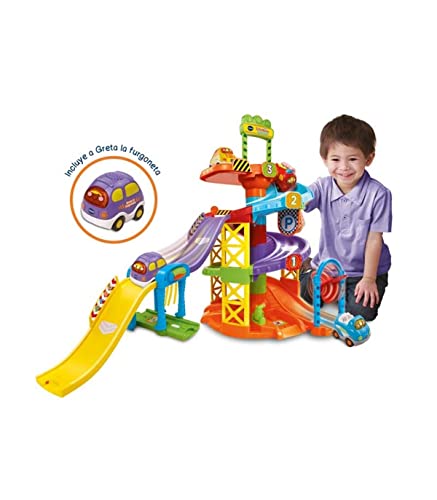 VTech - Aparcamiento TutTut Bólidos, Parking Interactivo, Incluye a Greta la Furgoneta (80-152722)