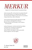  MERKUR 10/2021: Gegründet 1947 als Deutsche Zeitschrift für europäisches Denken (MERKUR: Gegründet 1947 als Deutsche Zeitschrift für europäisches Denken)