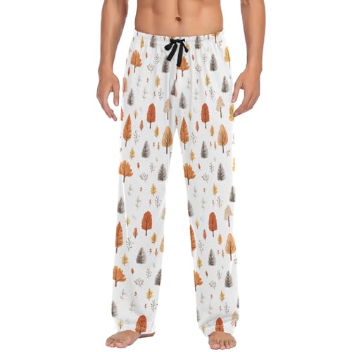 Pantalon de pyjama pour homme multicolore avec poches taille S M