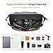 K&F CONCEPT 2 in 1 Sling Bag 12L Everyday Shoulder Bag & Multifunction Photography Crossbody Camera DSLR Backpack Portable Bag