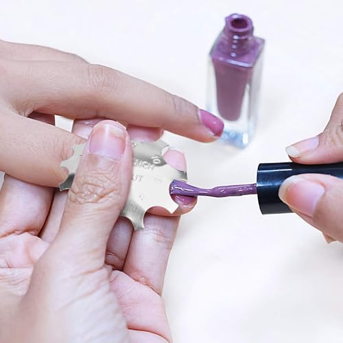 4 Stücke Edelstahl Rand Trimmer French Smile Line Maniküre Werkzeug Set, French Nails Schablone Acryl Nagel Edge Trimmer, kantenschneider Metall Schablone Cutter für French Smile Cut Acryl Modellage