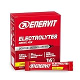 Enervit, Electrolytes Drink Mix, Integratore di Sali Minerali con Sodio e Magnesio, Ideale per Reintegrare gli Elettroliti Persi con la Sudorazione, Supporta Idratazione, Astuccio da 16 Buste