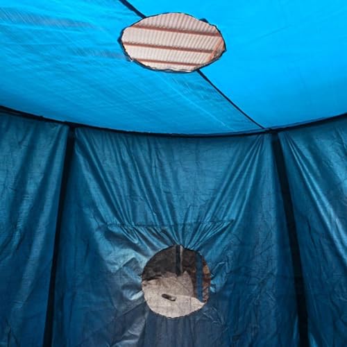 Tienda de cama elástica con protección solar y cubierta impermeable para exteriores 6