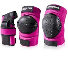 METROLLER Adult & Kids Protective Gear Set for Men, Women Youth Knee Pads, Elbow Pads & Wrist Guards 3 in 1 for Skateboarding Multi-Sports Protective Gear