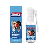 Spray para el Alivio del Dolor de Muelas – Calma las Encías Rápidamente, Fórmula de Menta y Manzanilla, Cuidado Bucal Portátil para Adultos (20 ml)