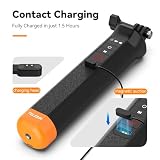 TELESIN® Uchwyt do selfie z pływającym kijem ręcznym, wodoodporny z pilotem Bluetooth do GoPro Hero13 Czarny, Hero 12 11 10 9 8 Czarny Aparat akcji